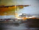 80x100 Acryl Mischtechnik Leinwand  3 