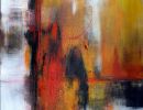 80x100 Acryl Mischtechnik Leinwand  4 