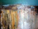 80x100 Acryl Mischtechnik Leinwand