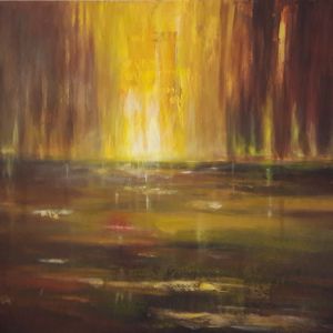 80x100 Acryl Pigmente Leinwand