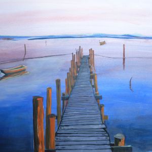 Am Steg Acryl Papier