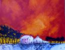 An der Klippe Acryl Papier