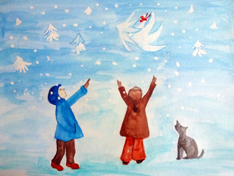 Kinderbuch Oscar und die kleine Schneeflocke  4 