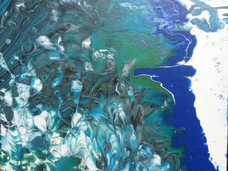 Pouring Acryl Leinwand  1 
