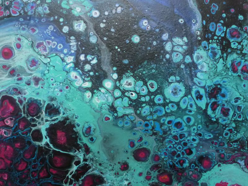 Pouring Acryl Leinwand  2 