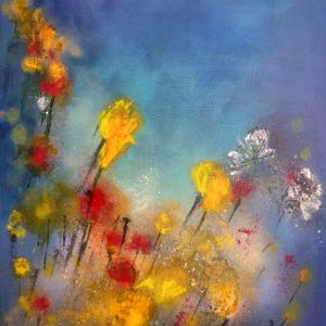 Sommer 60x50 Acryl Leinwand