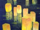 Spiegelung 100x120 Acryl Leinwand