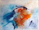 Vogelflug Acryl MIschtechnik Leinwand  2 