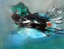 Vogelflug Acryl MIschtechnik Leinwand  3 