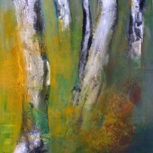 Wald 60x50 Acryl Leinwand