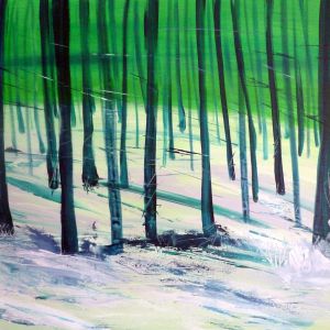 auf Augenhohe  60x80 Acryl Leinwand   1 
