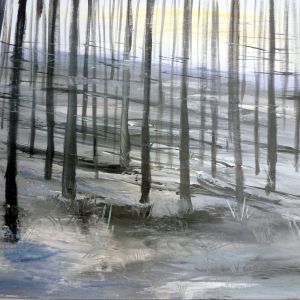 auf Augenhohe  60x80 Acryl Leinwand   2 